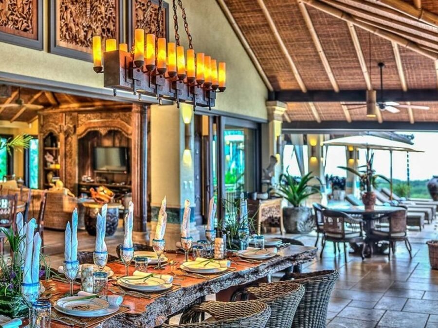 Balinese pavilion at a Dominical villa